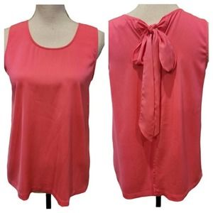 J.Crew Size M Hot Pink Neon Sleeveless Blouse Top